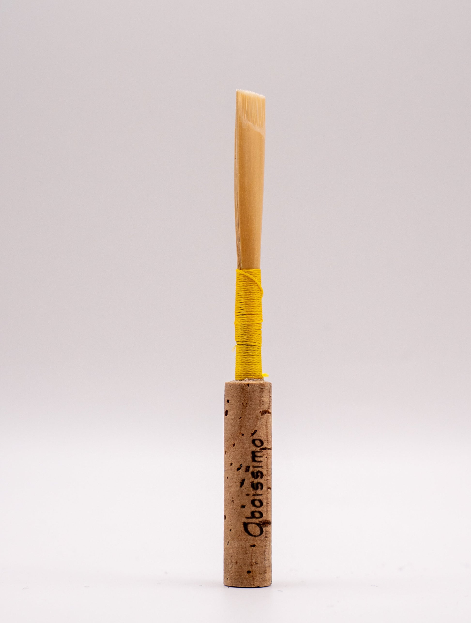 Blank oboe reed – side view and cane profile