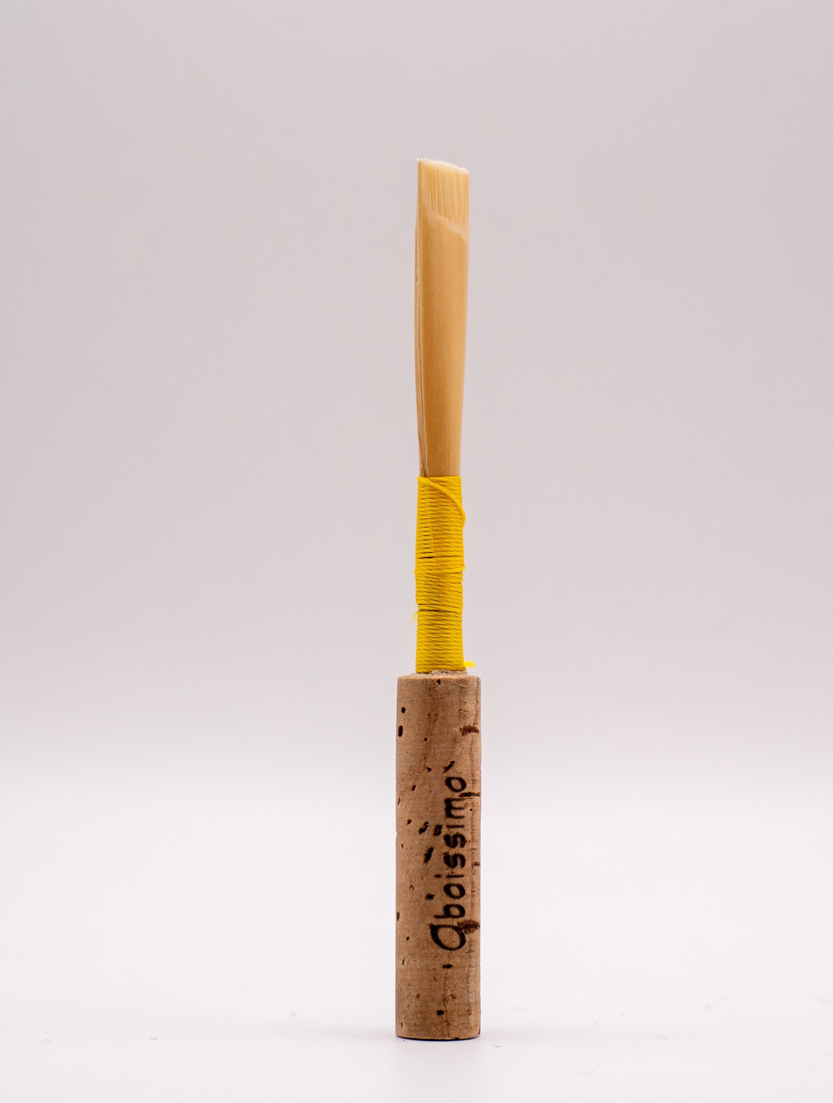Blank oboe reed – side view and cane profile