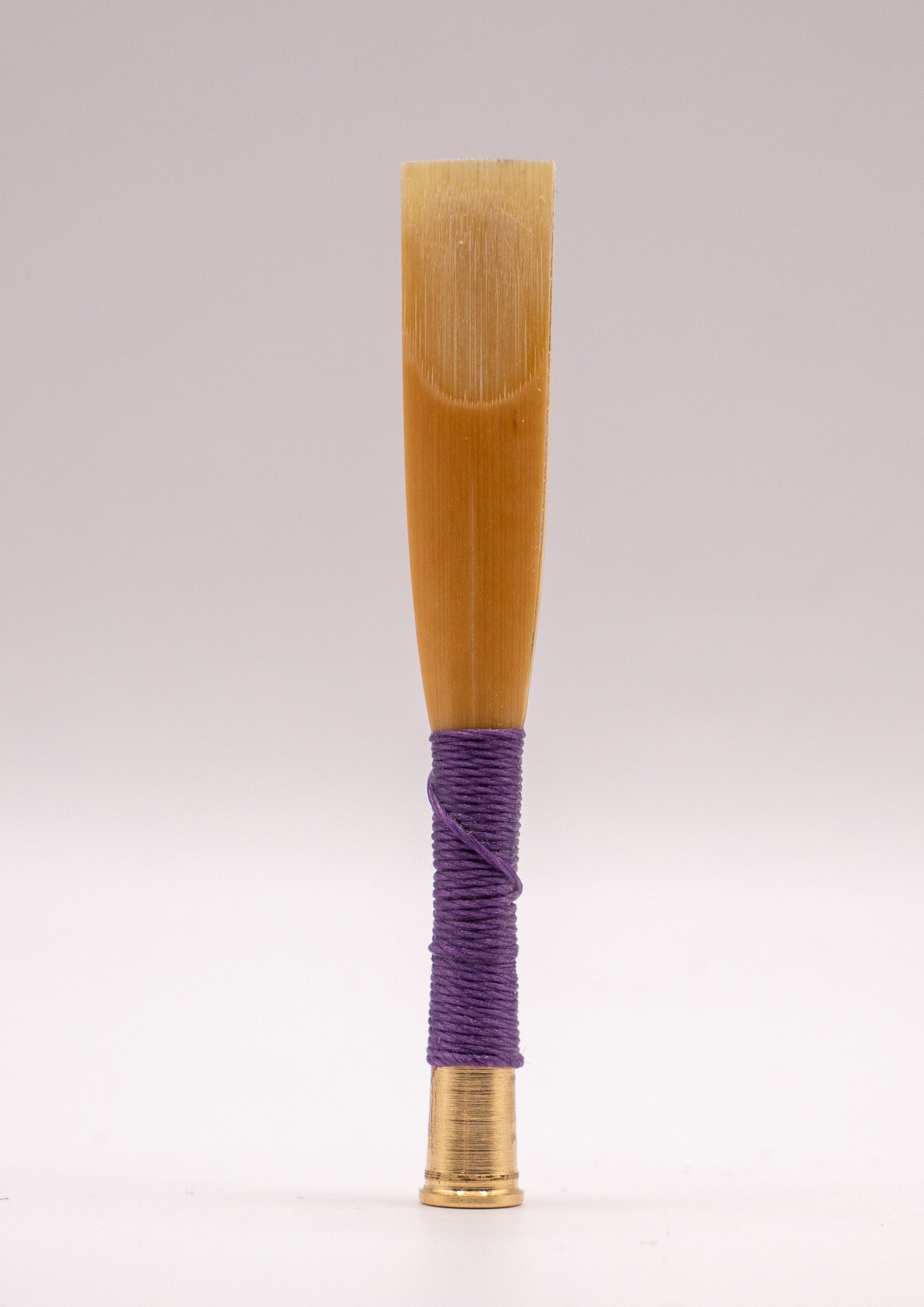 English horn reed with French scrape – front view