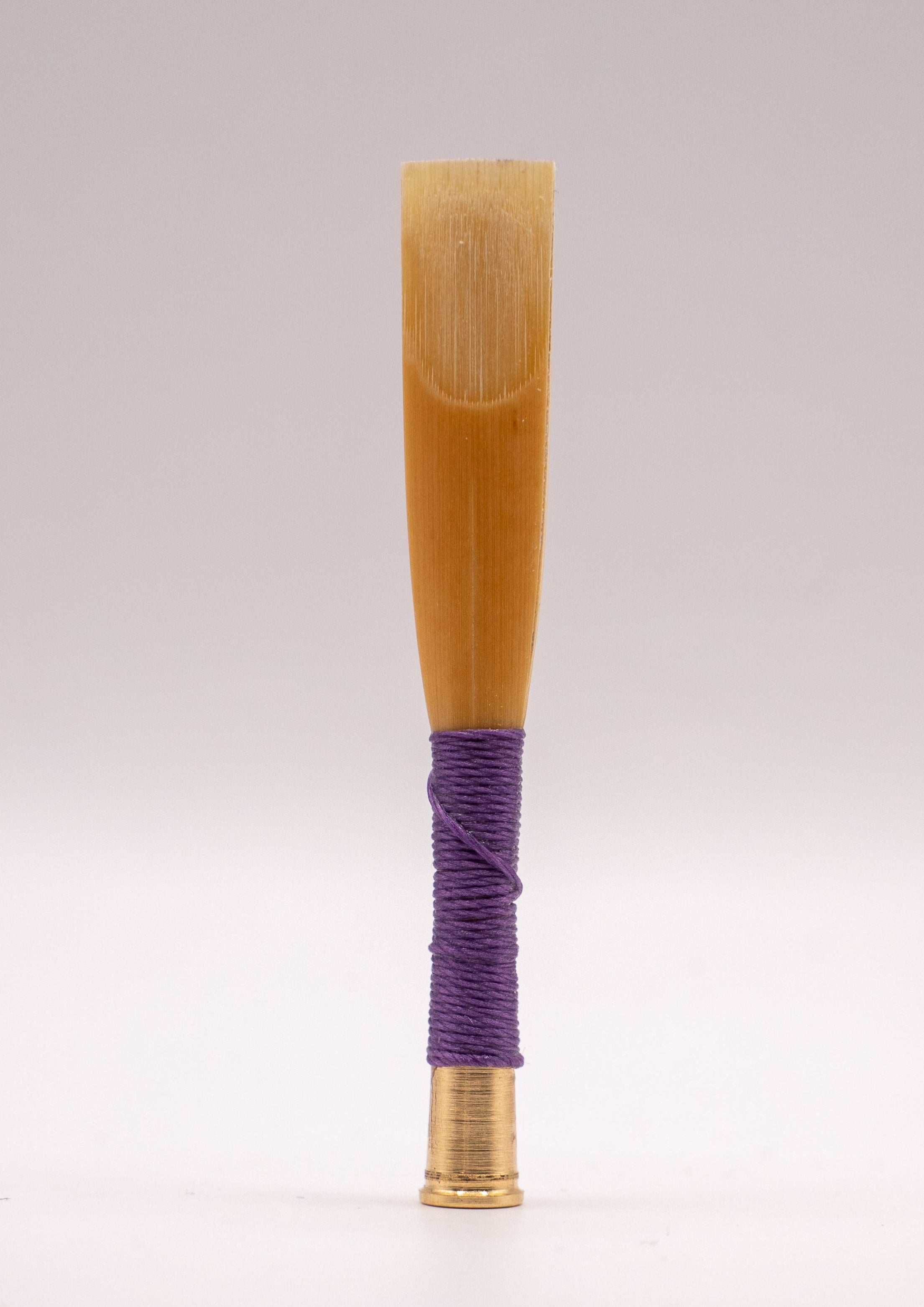 English horn reed with French scrape – front view