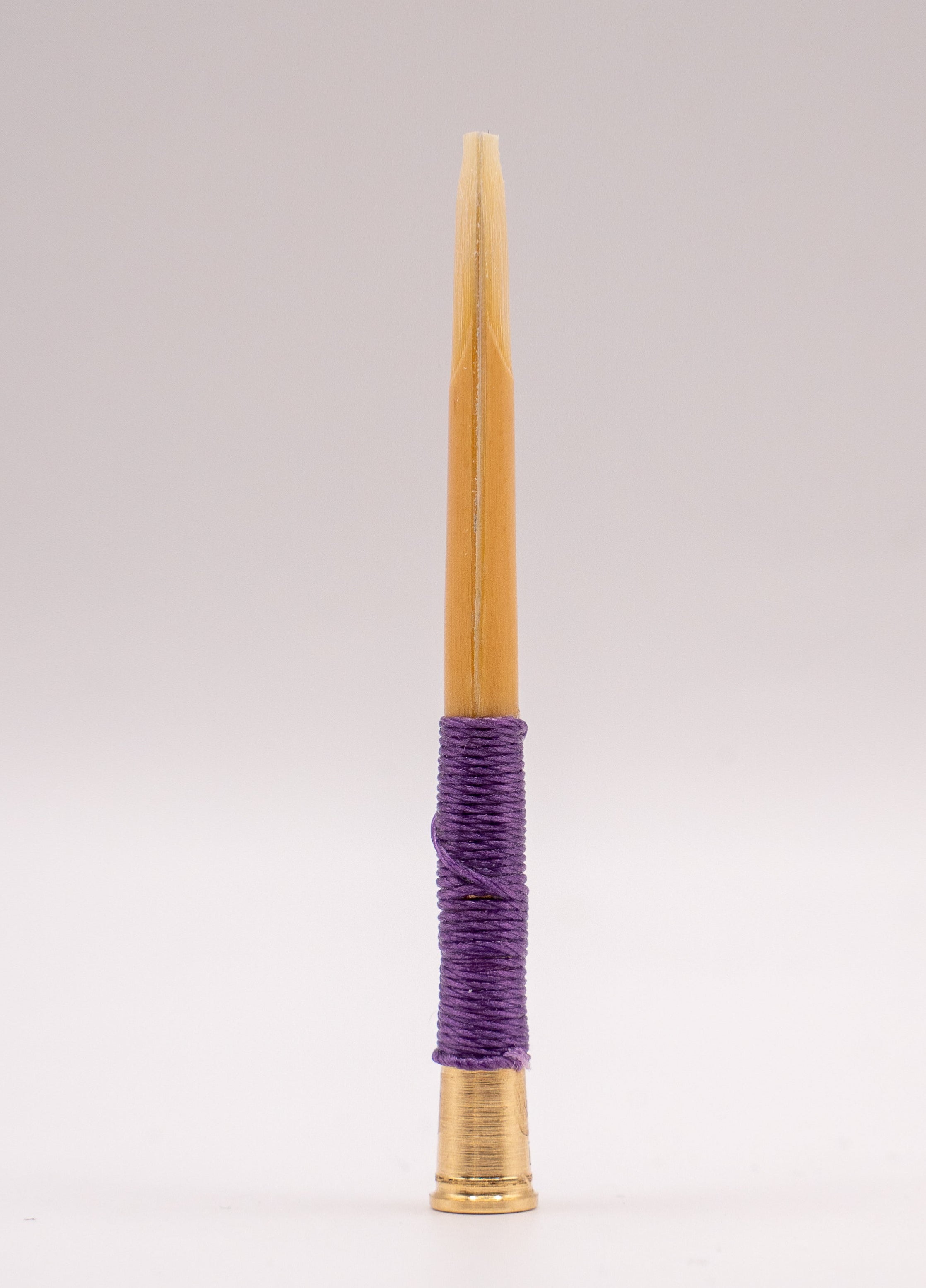 English horn reed – side view and cane profile