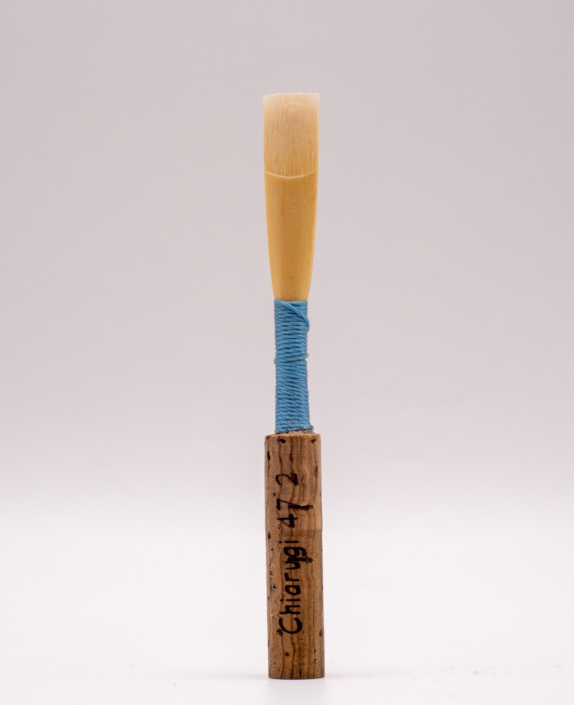 Student oboe reed with French scrape – front view
